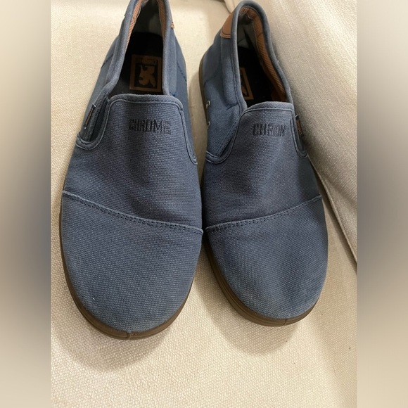 Chrome Industries Dima Blue Canvas Slip On Cycling Walking Casual Shoes  10.5 - Picture 4 of 7